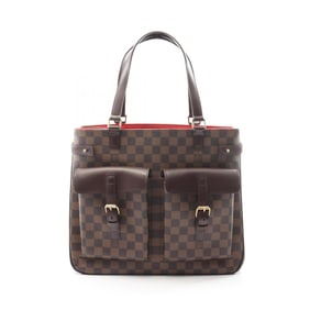 Louis Vuitton Uzes Tote Bag, Coated Canvas and Leather with Damier Finish, Women's, Brown, N51128