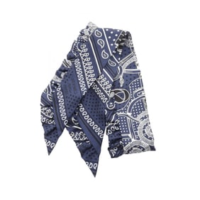 Hermes Hermès Twilly Eperon d'Or Bandana Silk Scarf for Women in Navy, Black, and White