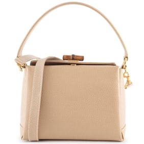 Gucci Old Bamboo Shoulder Bag, Beige, 000 781 0175