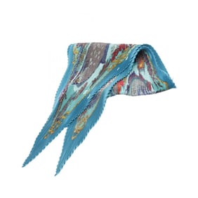 Hermes Hermès Carré Presé Grands Fonds Silk Scarf for Women in Multicolored Green