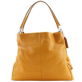 Coach Madison Phoebe Tote Bag 25635 Leather Orange A5 Women's