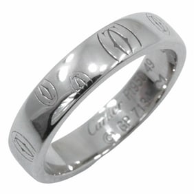 Cartier Happy Birthday ring, size 9, Pt950 platinum, approximately 5.8g, for women.