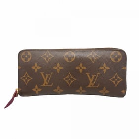 Louis Vuitton Monogram Portefeuille Clemence Long Wallet M60742 Fuchsia Women's