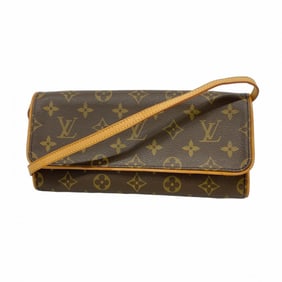 Louis Vuitton Monogram Pochette Twin GM Shoulder Bag M51852 Brown Women's