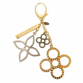 Louis Vuitton Bijoux Sac Tapage Keychain M65090 Gold and Silver for Women