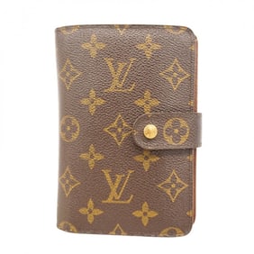 Louis Vuitton Monogram Porte Papier Zip Wallet M61207 Brown Women's