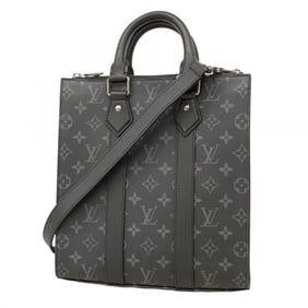 Louis Vuitton Monogram Eclipse Sac Plaque Tote Bag M46456 Black Men's 2-Way P1601984