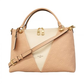Louis Vuitton Monogram Empreinte V Tote MM Beige Rose Creme 2-Way Bag for Women (P1595064)