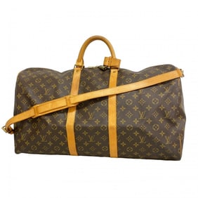 Louis Vuitton Monogram Keepall Bandouliere 55 Boston Bag MI41414 Brown Men's/Women's P1591707