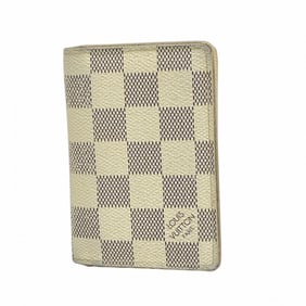 Louis Vuitton Damier Azur Envelope Carte de Visite Card Case N61746 White Women's P1587676