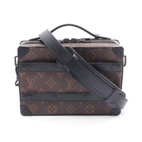 Louis Vuitton Soft Trunk Handbag with Handle, Coated Canvas and Leather, Monogram Macassar, Men's,