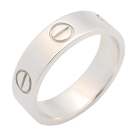 Cartier Love Ring, 18K White Gold, Silver, for Men and Women, B4084700