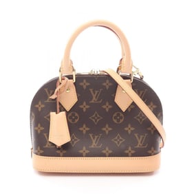Louis Vuitton Alma BB Handbag, Coated Canvas and Leather, Monogram, Women's, Brown, M53152