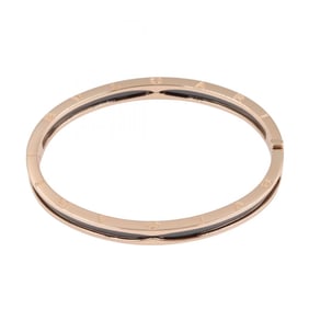 BVLGARI B-zero1 Ceramic Bangle, 18K Pink Gold, for Men and Women, Gold Black, 351417