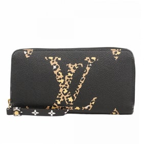 Louis Vuitton Monogram Jungle Zippy Wallet M44744 Brown Noir Women's