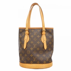 Louis Vuitton Monogram Bucket PM Tote Bag M42238 Brown Women's