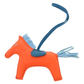 Hermès Rodeo MM Anjumilo Fou Celeste Izmir Bag Charm 1027 HERMES