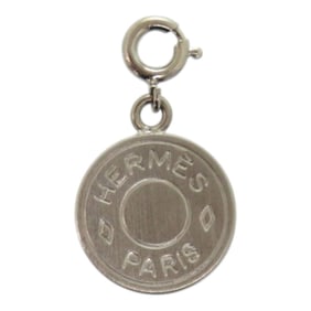 Like new Hermès Serie metal silver pendant top 0123 HERMES