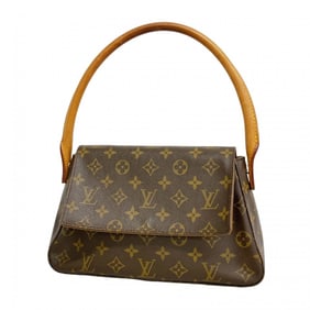 Louis Vuitton Monogram Mini Looping Shoulder Bag M51147 Brown Women's P1620553