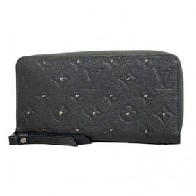 Louis Vuitton Monogram Empreinte Studded Zippy Wallet M61442 Platine Women's P1615095