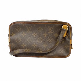 Louis Vuitton Monogram Pochette Marly Bandouliere Shoulder Bag M51828 Brown Women's P1602072