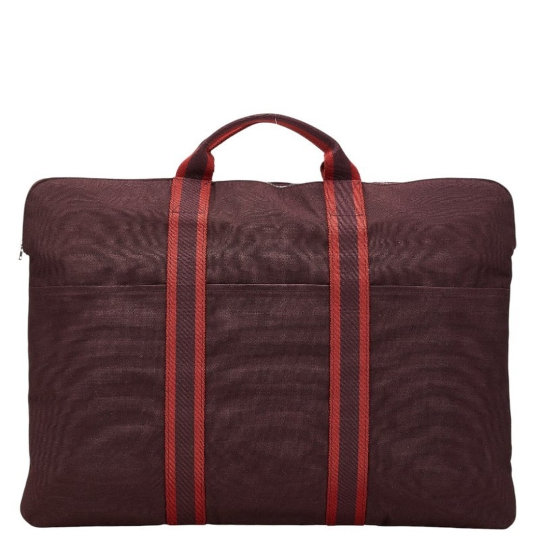 Hermès Four Tou Porte de Guerlain Business Bag Handbag Wine Red Canvas Men's HERMES: --- Catalog ---Category: SizeHandle Drop: 6.00cm / 2.36''Size (HxWxD): 39.5cm x 53.5cm x 2cm / 15.55'' x 21.06'' x 0.78''Category: DesignType: HandbagColor: Red colorGender: MenClosure: OpenMaterial: