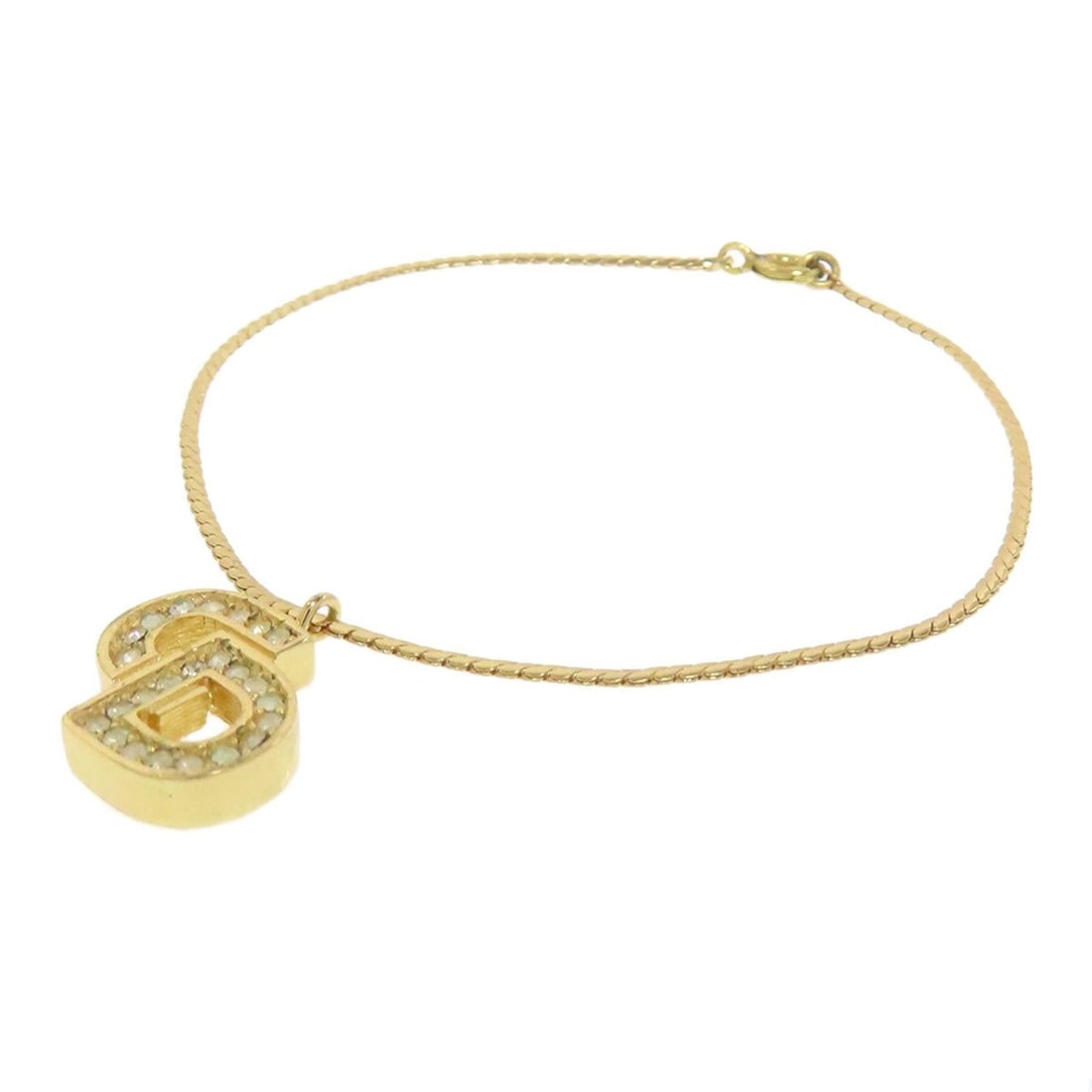 Christian Dior CD logo bracelet, metal, women's, CHRISTIAN DIOR: --- Catalog ---Category: SizeLength: 17.5cm / 6.88''Category: DesignType: Charm braceletColor: GoldGender: WomenMaterial: MetalCategory: GeneralBrand: Christian Dior--- Item List ---Section: Condition