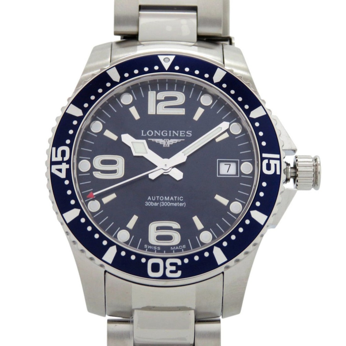 Unused Longines HydroConquest L3.741.4.96.6 Stainless Steel Blue Dial Automatic Watch 1401 LONGINES: --- Catalog ---Category: SizeWrist Size: 21cm / 8.26''Case Diameter: 41mm / 1.61''Category: DesignType: WristwatchGender: MenColor (Dial): BlueMaterial (Band): Stainless steelMaterial (Case): Stainles