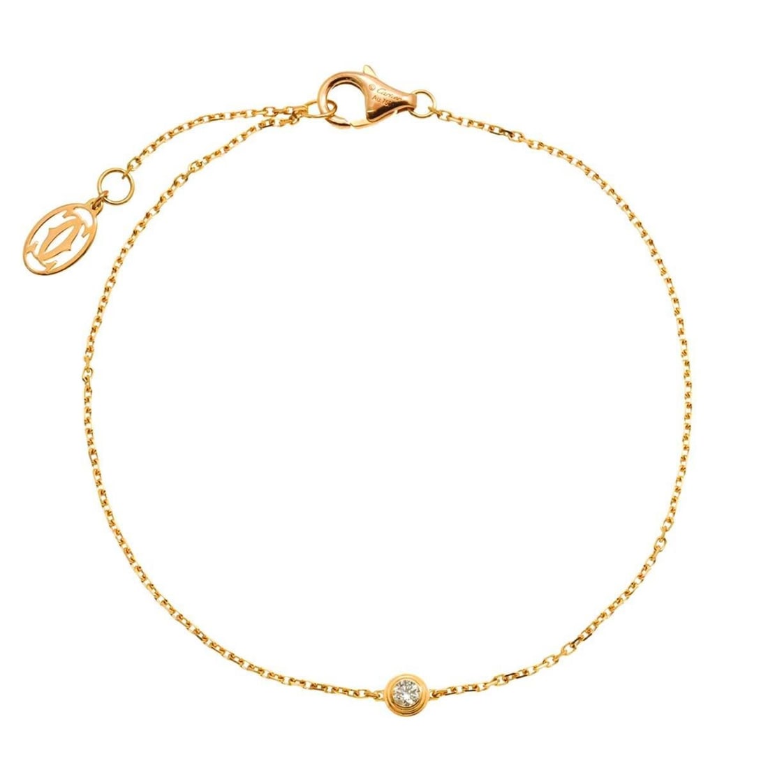 Cartier Amour Diamond Bracelet XS 18.5cm 18K PG 750 Diamants Legers (1 of 20)