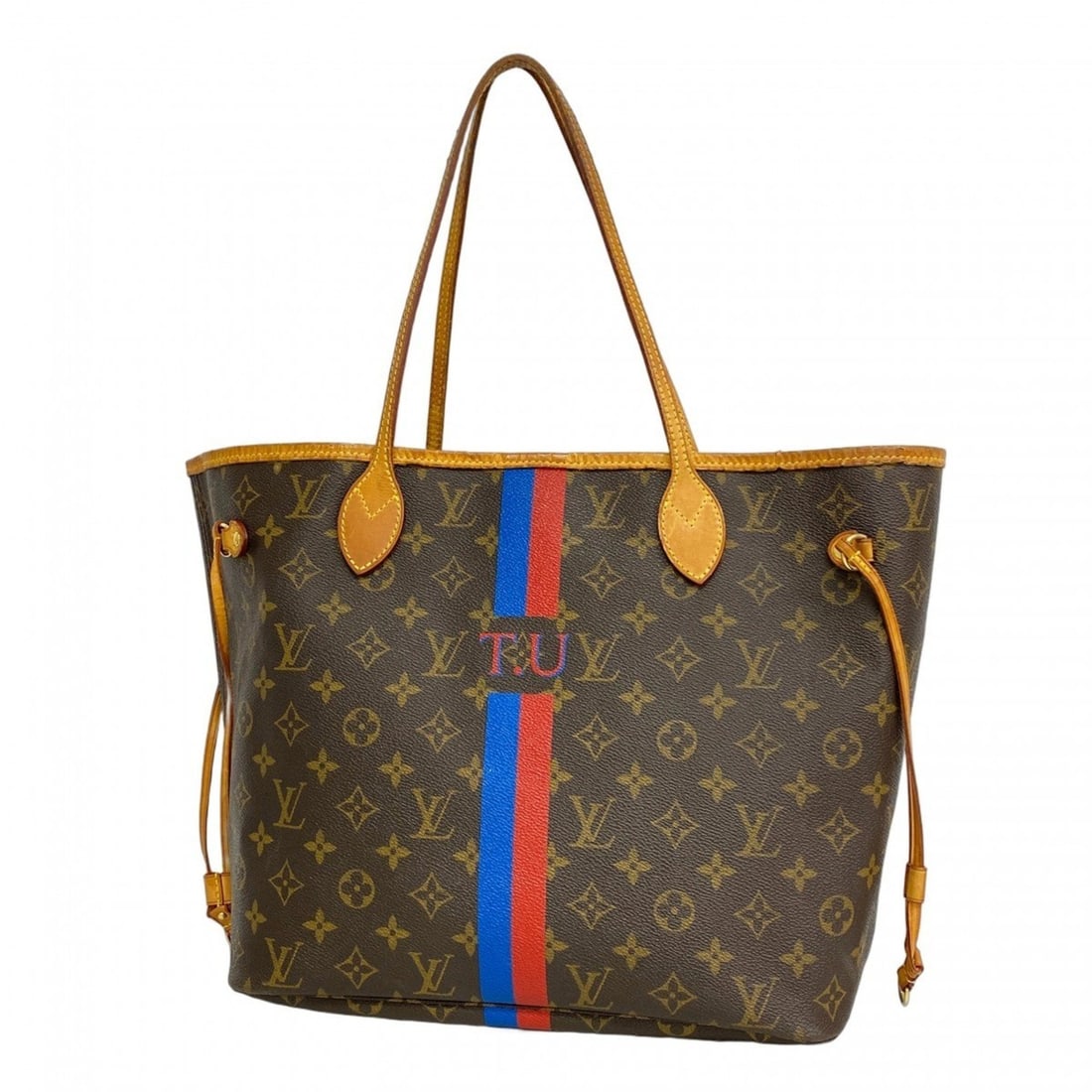 Louis Vuitton Monogram My LV Heritage Neverfull MM Tote Bag in Brown, Blue, and Red for Women: --- Catalog ---Category: SizeSize (HxWxD): 29cm x 32cm x 16cm / 11.41'' x 12.59'' x 6.29''Category: DesignType: Tote bagColor: Blue, Brown, Red colorGender: WomenCategory: GeneralBrand: Louis Vuitton-