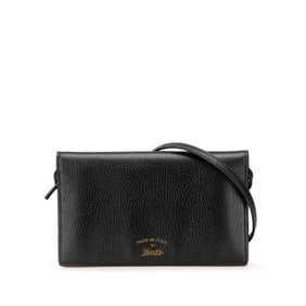 Gucci Swing Wallet Bag/Shoulder Bag 368231 Black Leather Women's GUCCI