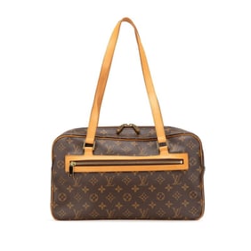 Louis Vuitton Monogram Cite GM Handbag/Shoulder Bag M51181 Brown Leather Women's LOUIS VUITTON