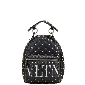 Valentino Rockstud Backpack in Black Leather for Women