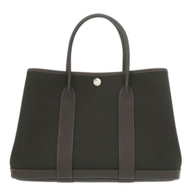 Hermes Unused Hermès Garden Party TPM Toile Militaire Negonda Vert Bronze Ebene Handbag (2024) with