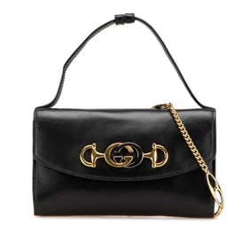 Gucci Zumi Chain Handbag/Shoulder Bag 2WAY 564718 Black Leather Women's GUCCI