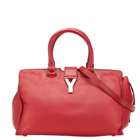 Saint Laurent Petit Cabas Handbag/Shoulder Bag 2WAY 311210 Red Leather Women's SAINT LAURENT