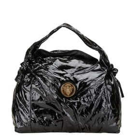Gucci Hysteria One-Shoulder Bag 197061 Black Patent Leather Women's GUCCI