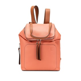 LOEWE Anagram Goya Small Backpack in Pink Calfskin Leather for Women