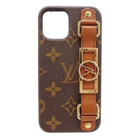 Louis Vuitton Monogram Canvas Dauphine Bumper Case for iPhone 12/12 Pro, Brown, M69782, with Band,
