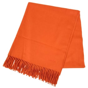 Hermes Hermès scarf for men and women, cashmere, orange, simple design