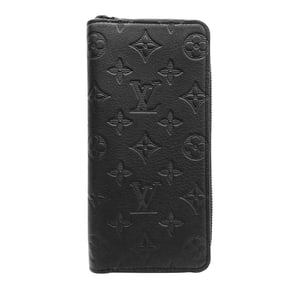 Louis Vuitton Men's Monogram Shadow Zippy Wallet Vertical in Noir Black (M62902) with a round zip