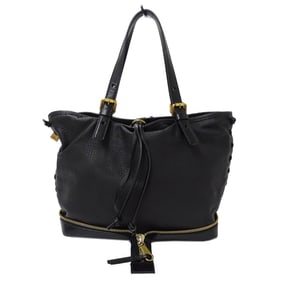 Chloé Chloe Women's Tote Bag Shoulder Leather Black Outing
