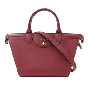 Longchamp Women's Brand Handbag/Shoulder Bag, 2-Way, Leather, Bordeaux, Bag