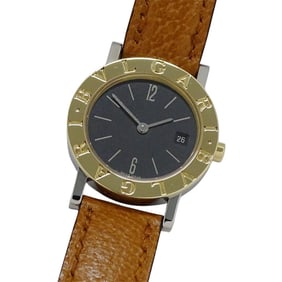 BVLGARI Women's Watch, Brand: Date Quartz Movement, QZ Stainless Steel, Gold, YG, BB26SGLD, Round,