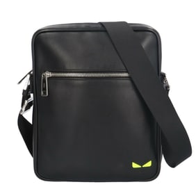 Fendi Bag Bugs Shoulder Bag, Leather, 7VA461, Black, Men's, FENDI