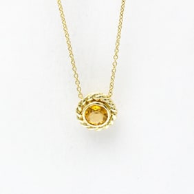 Tiffany Citrine Necklace Yellow Gold (18K) Citrine Women,Men Fashion Pendant Necklace (Gold)