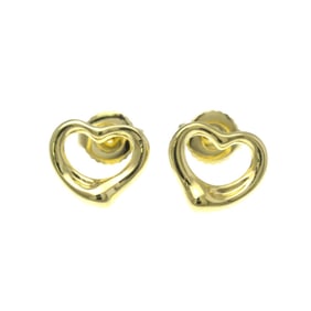 Tiffany Open Heart No Stone Yellow Gold (18K) Stud Earrings Gold