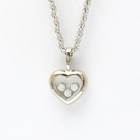 Chopard Happy Diamond Heart Necklace 79/4611 White Gold (18K) Diamond Men,Women Fashion Pendant