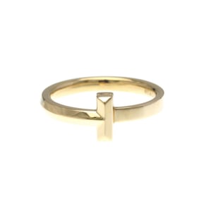 Tiffany T-One Narrow Ring Pink Gold (18K) Fashion No Stone Band Ring Pink Gold