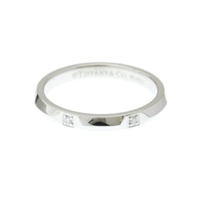 Tiffany True Band Diamond Ring Platinum Fashion Diamond Band Ring Silver